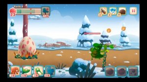 DINO BASH Dinosaur Army vs Caveman Defense Games Level 62 - 63