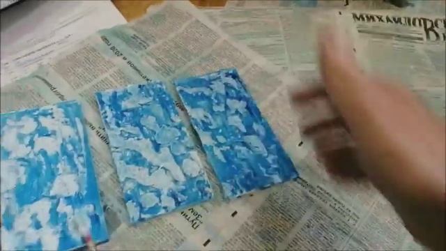 Как можно покрасить плитки из гипса!!!)))
