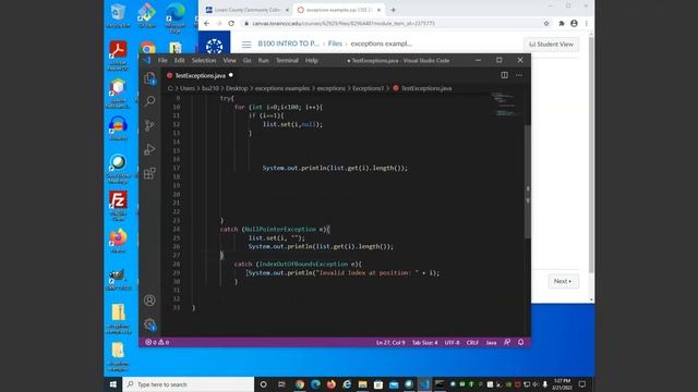 CISS226 - Java - Spring 2022 - Week 9 смотреть онлайн