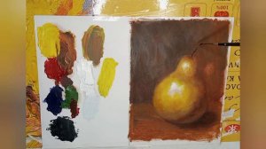 Как рисовать/написать/грушу? Урок 18 Часть 2  Гуашь.Уроки для начинающих. Художник Голубев Александ
