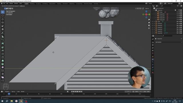 Создание 3д домика. Уроки по 3d моделированию для начинающих