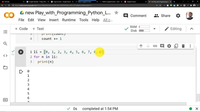 Range Function - 1 - Python Lessons