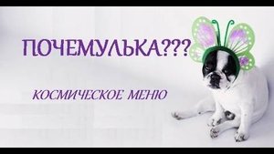 ПОЧЕМУЛЬКА? КОСМОС. КОСМИЧЕСКОЕ МЕНЮ.