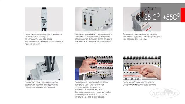 S201 D0.5 - 1-полюсный автоматический выключатель ABB (2CDS251001R0981) смотреть онлайн