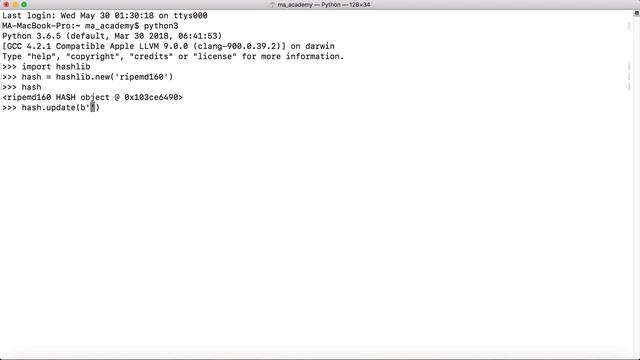 Hashing With RIPEMD160 Using Python - Cryptography With Python