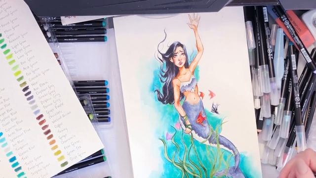 Worth the Hype? | ARTEZA Watercolour Real Brush Pens Review! (& Other Products) смотреть онлайн