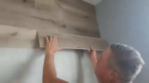 Укладка ламината на стену