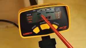 Органы управления металлоискателя Garrett ace 150