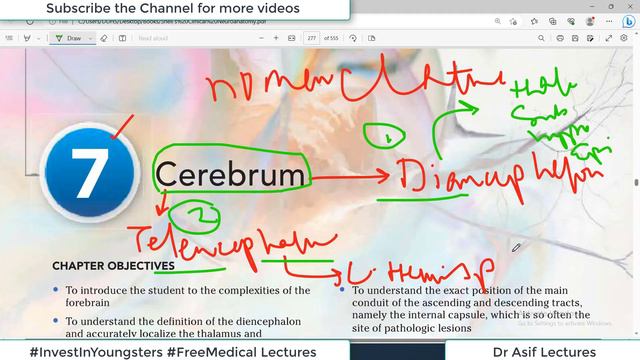 (Chp#07) Anatomy of CEREBRUM |Neuroanatomy | Snell's NeuroAnatomy | Dr Asif Lectures