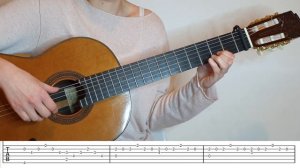 MERRY CHRISTMAS MR LAWRENCE Fingerstyle Guitar Tutorial with On-Screen Tab - Ryuichi Sakamoto