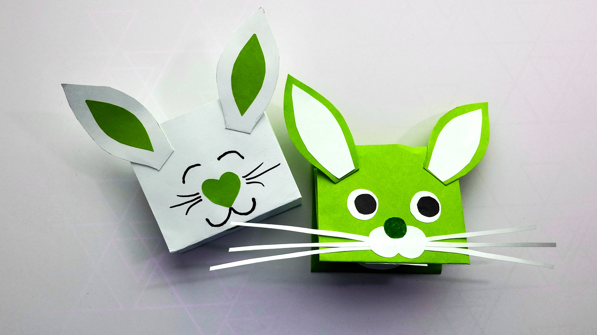 Конструирование из бумаги кролик