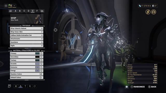 warframe 5th skin WISP fashion frame detailed смотреть онлайн
