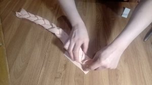 Повязка на голову коса из ткани, мастер класс