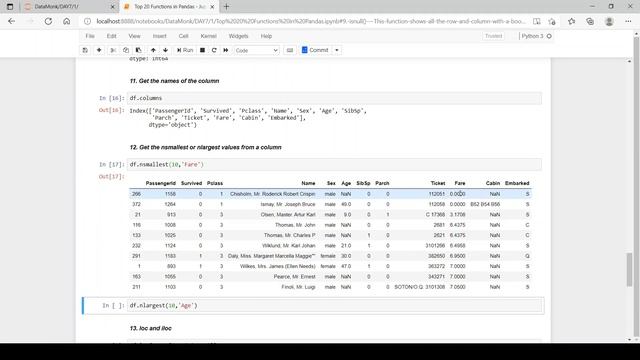 Top 20 Pandas Functions asked in interview | Part 13 | Complete Pandas Tutorial | The Data Monk