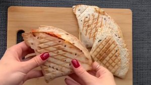 Конвертики на завтрак l Конвертики с колбасой и сыром