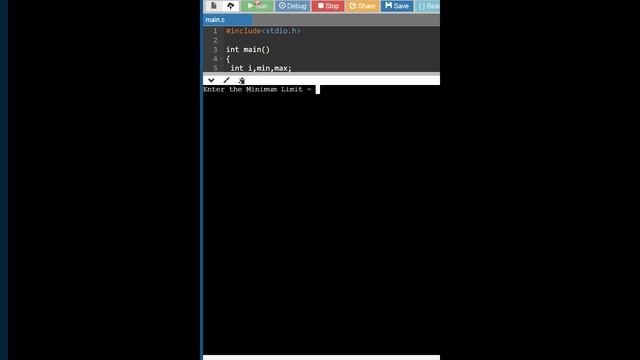 c program to print odd numbers in a given range using for loop #short