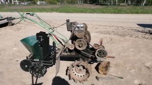 Картофеля сажалка с Мотоблоком Умз-5б, Разметка и посадка впервые???
