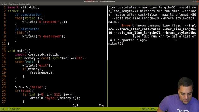 [Dlang Episode 72] D Language - [tools] dfmt - automatically format your code смотреть онлайн