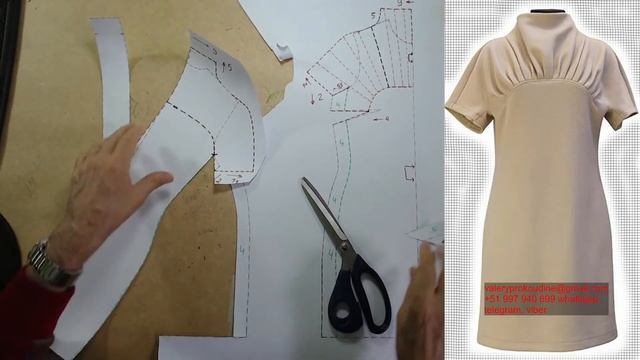 моделируем платье. modelado de vestido #курсы кройки и шитья #diseño de modas смотреть онлайн