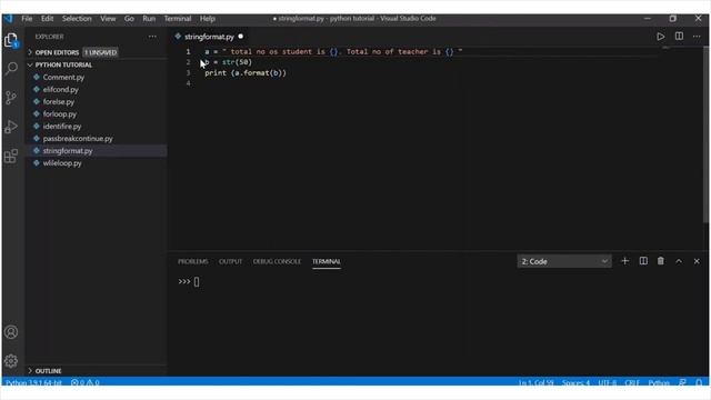 Python3 - Format Function In Python Explained | Absolute Beginner #26