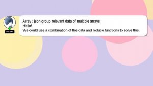 Array : json group relevant data of multiple arrays