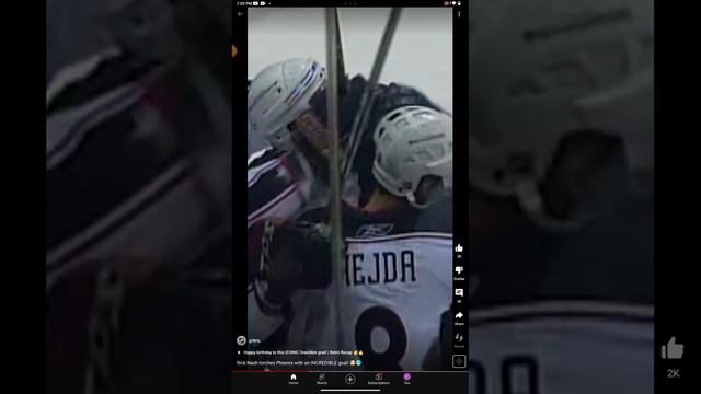 Rick Nash's amazing goal.