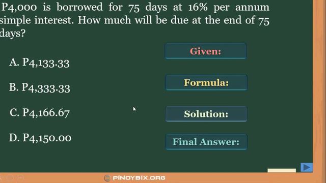 📏 Economics Problem 01: How much will be due at the end of 75 days? plus Simple Interest Lectures смотреть онлайн