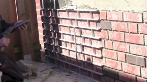 Монтаж клинкерной плитки под кирпич с помощью шаблона