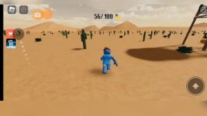 За мной гонится квин... Побег от роблокс квин в пустыне в Роблокс!