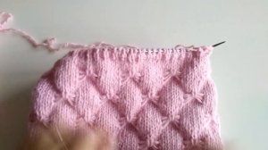 Двойной снуд узором Бабочки.