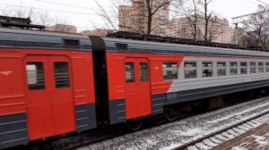 Люберцы 3461 ж/д платформа Ухтомская (будущая станция МЦД D3) зима день