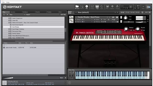 Fender Rhodes Nord Stage 2 com Kontakt 5 смотреть онлайн