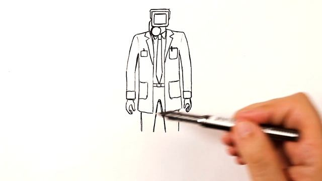 Как нарисовать Камерамен Учёный смотреть онлайн