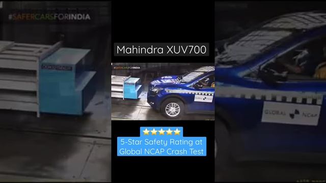 Mahindra XUV700 scores 5-star ratings at Global NCAP crash test ! #mahindraxuv700 #xuv700 #shorts