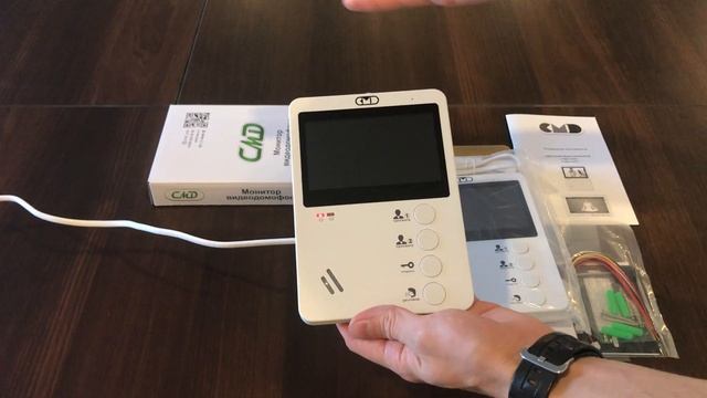 Распаковка монитора видеодомофона CMD VD44 смотреть онлайн