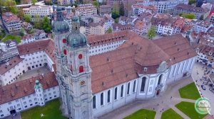 Monastry - Prince Abbey of St. Gallen - Fürstabtei-Switerland🇨🇭/Maluphotography16/Drone/DJI/HD/4K