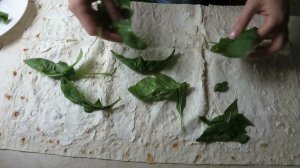 Лаваш со шпинатом за 5минут / Lavash with spinach in 5 minutes