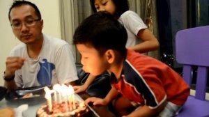 Iman 3rd Birthday with the Magic Candle.