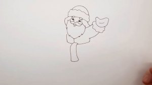 Как Нарисовать Деда Мороза на Новогоднюю Открытку | Рисуем Дедушку Мороза поэтапно