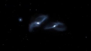 Симуляция столкновения Млечного Пути с галактикой Андромеды