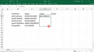 How To Change Letters From Lowercase to Uppercase In Excel