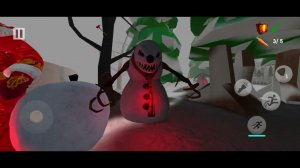 за нами ГОНИТСЯ злой ЗАПАДНЫЙ САНТА - Дед мороз хоррор игра 2024 - прохождение