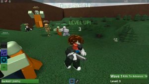 РОБЛОКС КУЧА ЗОМБИ И ОДИН ПИСТОЛЕТ ROBLOX ПО РУССКИ