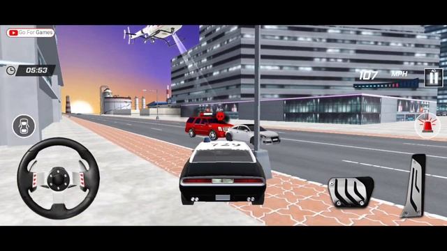 Police Car Driving Simulator Gameplay - Police Car Chasing Game - Cop Game part 2 смотреть онлайн