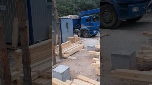 Сборка дома из сухого профилированного бруса