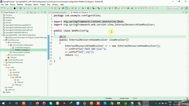 Spring Web MVC with Java-Configuration | Spring Tutorial in Hindi | #39