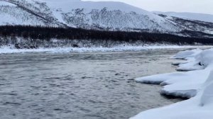 5.4.2021. Река Колыма, п. Синегорье, Магаданская область.