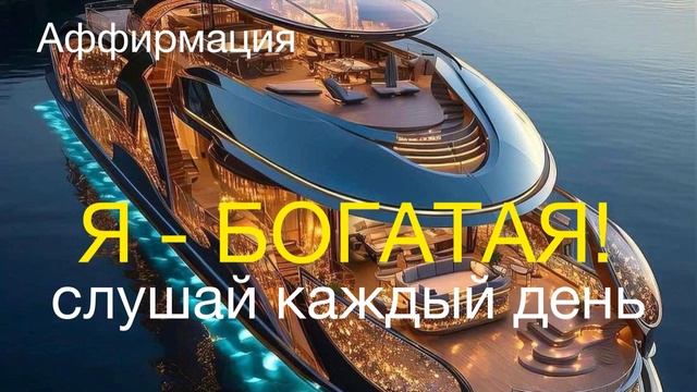Я -БОГАТАЯ! Аффирмации на деньги. Слушай после пробуждения
