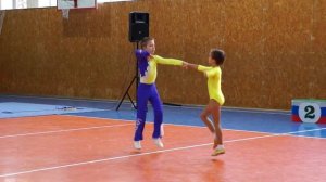 A- класс микст юноши и девушки до 15-ти лет, пара #11- Шердаков Ярослав / Чернова Екатерина,