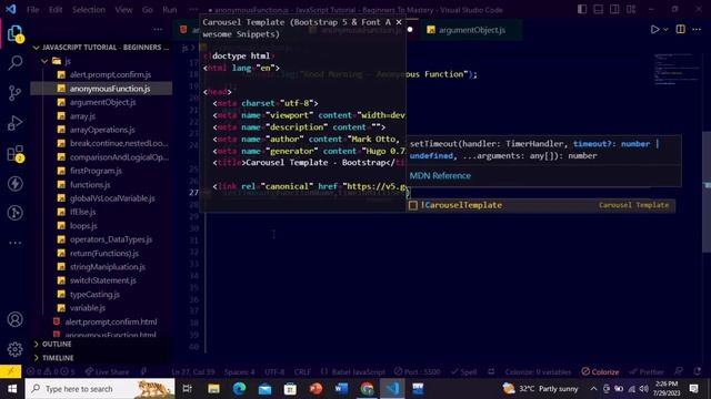 JavaScript Tutorial: Mastering JavaScript Anonymous Functions | Immediately Invoke Methods In JS